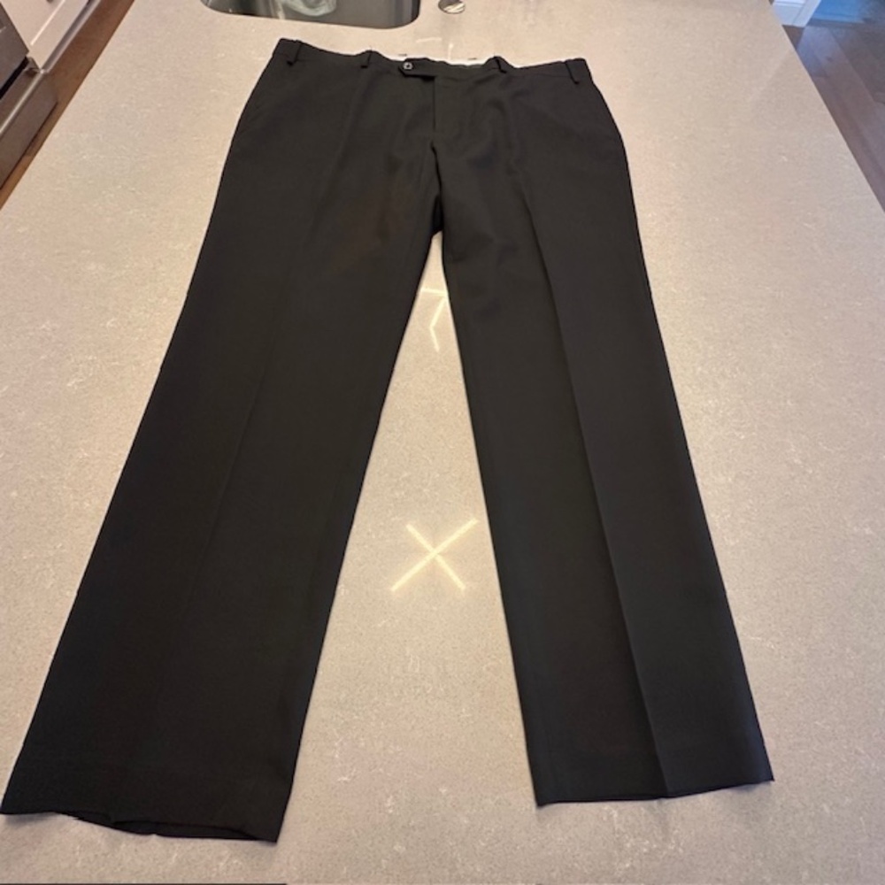 MICHAEL KORS Men's Matisse Solid Classic-Fit Dress Pants Black 40W x 30L